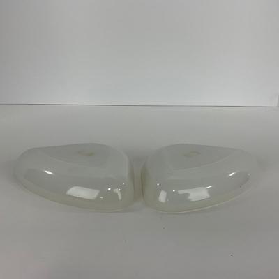 -52- GLASSWARE | Anchor Hocking Waterford Waffle | Green Depression Relish & Inserts Set