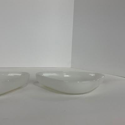 -52- GLASSWARE | Anchor Hocking Waterford Waffle | Green Depression Relish & Inserts Set