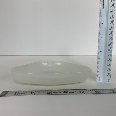 -52- GLASSWARE | Anchor Hocking Waterford Waffle | Green Depression Relish & Inserts Set