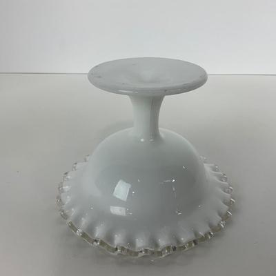 -53- GLASSWARE | Fenton Vintage SilverCrest Compote