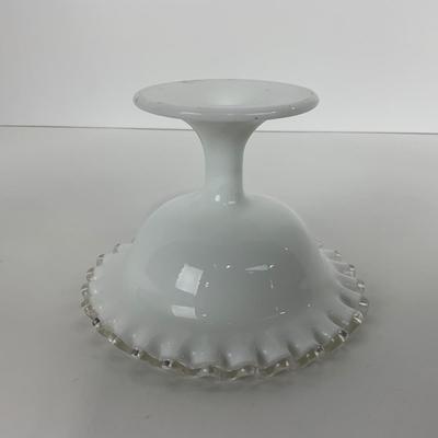 -53- GLASSWARE | Fenton Vintage SilverCrest Compote