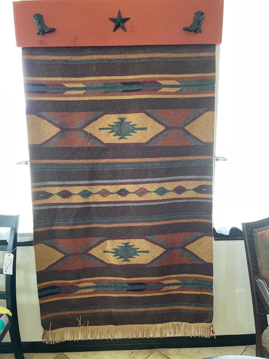 Large Aztec Blanket Wall Hanging