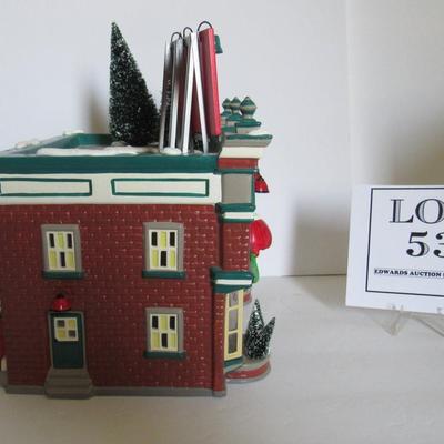 Older Dept 56 Snow Village Hershey's Chocolate Shop, 1997, MIB