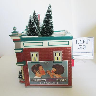 Older Dept 56 Snow Village Hershey's Chocolate Shop, 1997, MIB