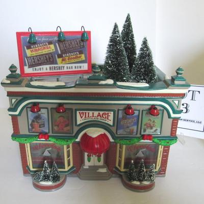 Older Dept 56 Snow Village Hershey's Chocolate Shop, 1997, MIB