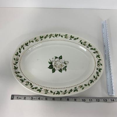 -54- DISHES | Superior Hall Quality Dinnerware Cameo Rose | Sugar, Creamer, Gravy, & Platters
