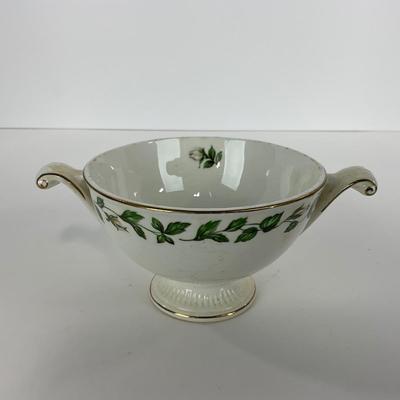 -54- DISHES | Superior Hall Quality Dinnerware Cameo Rose | Sugar, Creamer, Gravy, & Platters