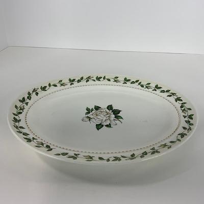 -54- DISHES | Superior Hall Quality Dinnerware Cameo Rose | Sugar, Creamer, Gravy, & Platters