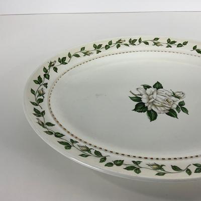-54- DISHES | Superior Hall Quality Dinnerware Cameo Rose | Sugar, Creamer, Gravy, & Platters