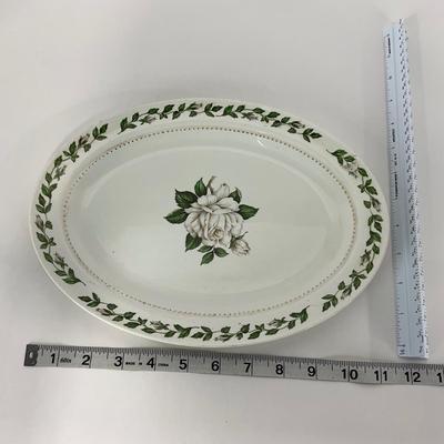 -54- DISHES | Superior Hall Quality Dinnerware Cameo Rose | Sugar, Creamer, Gravy, & Platters