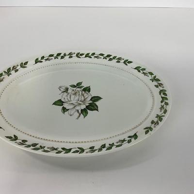 -54- DISHES | Superior Hall Quality Dinnerware Cameo Rose | Sugar, Creamer, Gravy, & Platters