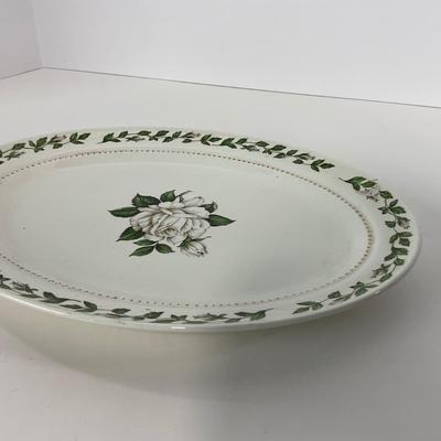 -54- DISHES | Superior Hall Quality Dinnerware Cameo Rose | Sugar, Creamer, Gravy, & Platters