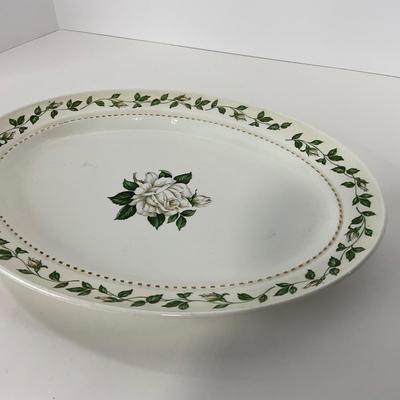 -54- DISHES | Superior Hall Quality Dinnerware Cameo Rose | Sugar, Creamer, Gravy, & Platters