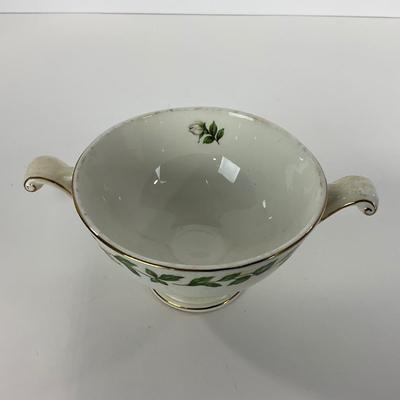 -54- DISHES | Superior Hall Quality Dinnerware Cameo Rose | Sugar, Creamer, Gravy, & Platters