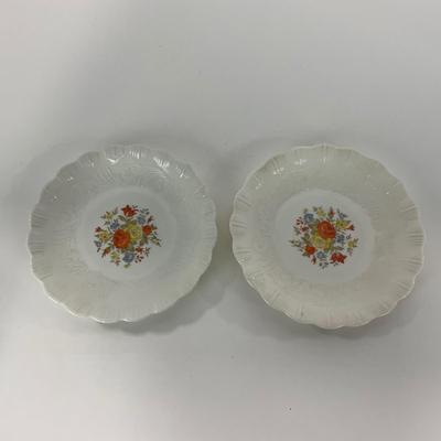 -55- GLASSWARE | Chinex Classic MacBeth Evans Bouquet | Tea Cups & Saucers