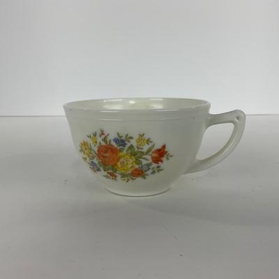 -55- GLASSWARE | Chinex Classic MacBeth Evans Bouquet | Tea Cups & Saucers