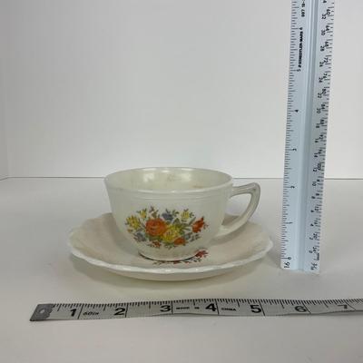 -55- GLASSWARE | Chinex Classic MacBeth Evans Bouquet | Tea Cups & Saucers