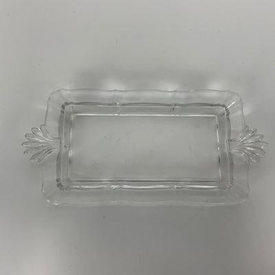 -57- GLASSWARE | Fostoria Glass Co.  Baroque | Creamer, Sugar, & Tray