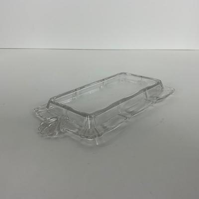 -57- GLASSWARE | Fostoria Glass Co.  Baroque | Creamer, Sugar, & Tray