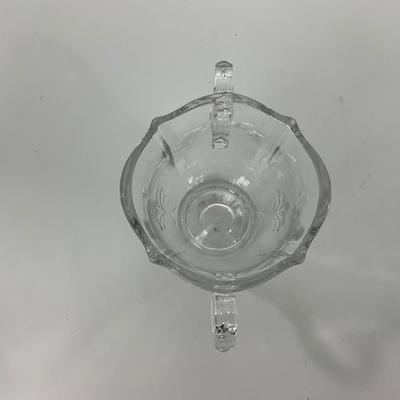 -57- GLASSWARE | Fostoria Glass Co.  Baroque | Creamer, Sugar, & Tray