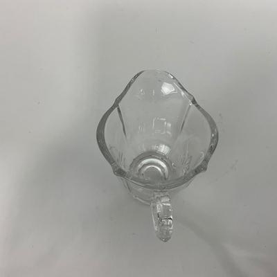 -57- GLASSWARE | Fostoria Glass Co.  Baroque | Creamer, Sugar, & Tray