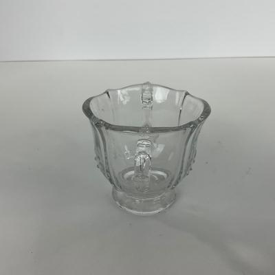 -57- GLASSWARE | Fostoria Glass Co.  Baroque | Creamer, Sugar, & Tray