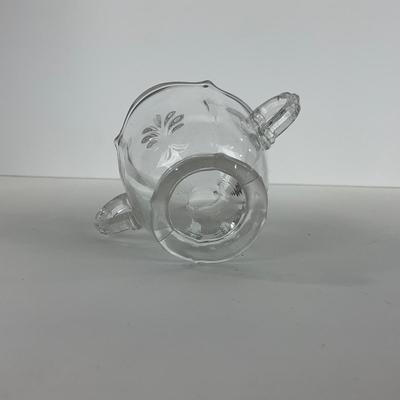 -57- GLASSWARE | Fostoria Glass Co.  Baroque | Creamer, Sugar, & Tray