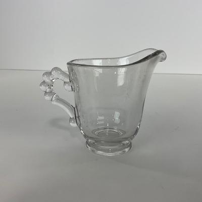 -58- GLASSWARE | Candlewick | Creamer, Sugar, & Tray