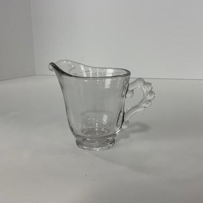 -58- GLASSWARE | Candlewick | Creamer, Sugar, & Tray