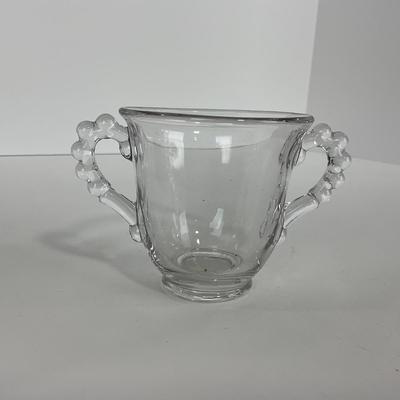 -59- GLASSWARE | Candlewick | Creamer, Sugar, & Tray