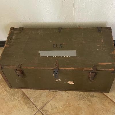 Authentic Vintage Military Chest