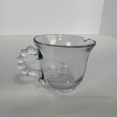 -60- GLASSWARE | Candlewick | Creamer, Sugar, & Tray