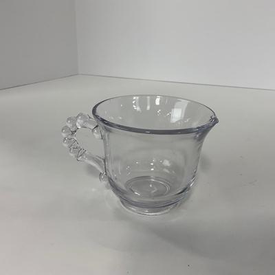 -60- GLASSWARE | Candlewick | Creamer, Sugar, & Tray
