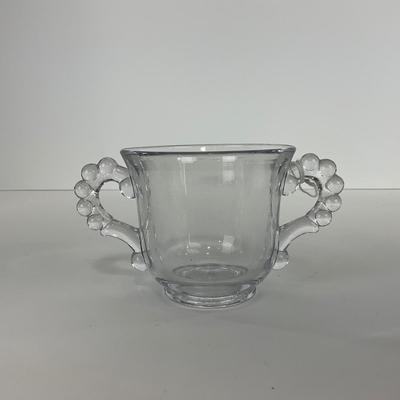 -60- GLASSWARE | Candlewick | Creamer, Sugar, & Tray