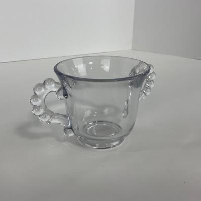 -60- GLASSWARE | Candlewick | Creamer, Sugar, & Tray