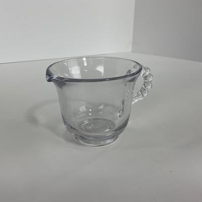 -60- GLASSWARE | Candlewick | Creamer, Sugar, & Tray