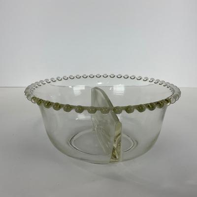 -62- GLASSWARE | Candlewick | Divided Bowl & Divided Dish