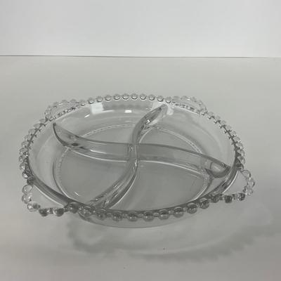 -62- GLASSWARE | Candlewick | Divided Bowl & Divided Dish