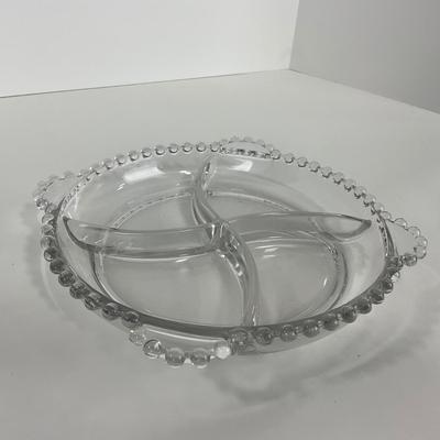 -62- GLASSWARE | Candlewick | Divided Bowl & Divided Dish