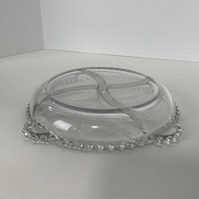 -62- GLASSWARE | Candlewick | Divided Bowl & Divided Dish