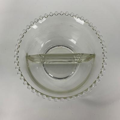 -62- GLASSWARE | Candlewick | Divided Bowl & Divided Dish