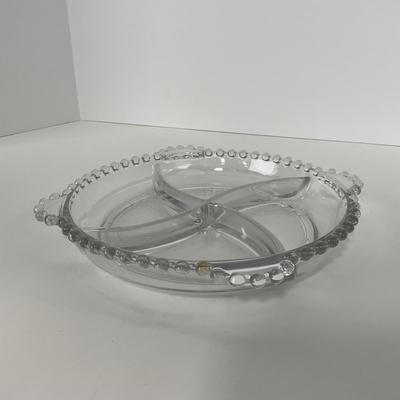 -62- GLASSWARE | Candlewick | Divided Bowl & Divided Dish