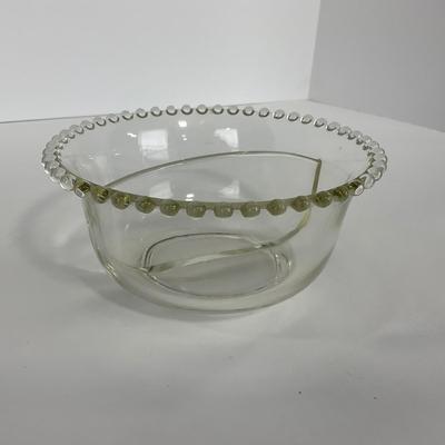-62- GLASSWARE | Candlewick | Divided Bowl & Divided Dish