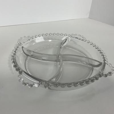 -62- GLASSWARE | Candlewick | Divided Bowl & Divided Dish