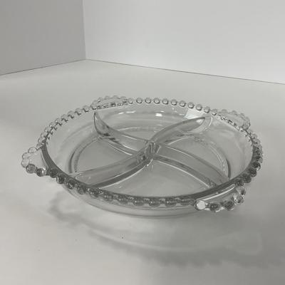 -62- GLASSWARE | Candlewick | Divided Bowl & Divided Dish