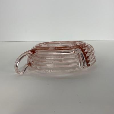-64- GLASSWARE | Anchor Hocking Pink | Two Handled Relish Bowls