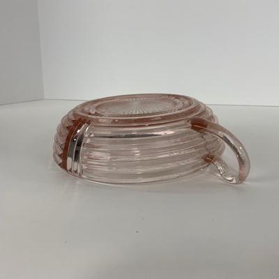 -64- GLASSWARE | Anchor Hocking Pink | Two Handled Relish Bowls