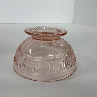 -66- GLASSWARE | Coronation Hocking Glass Co. | Pink Depression Plates & Sherbet