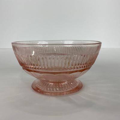 -66- GLASSWARE | Coronation Hocking Glass Co. | Pink Depression Plates & Sherbet