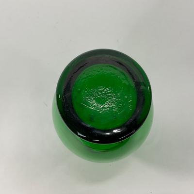 -70- GLASSWARE | Anchor Hocking Glass Co. | Forest Green Vases